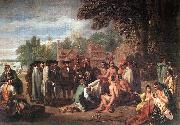 WEST, Benjamin The Treaty of Penn with the Indians. oil on canvas